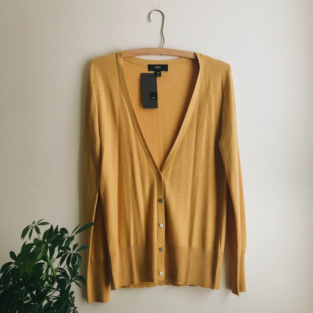 Mustard Mossimo Cardigan